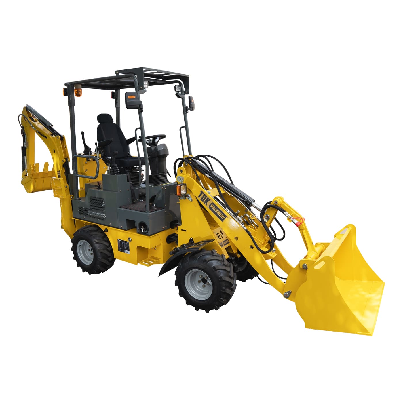 RetroExcavadora Profesional Tdk Machinery 24.6 Hp Con Motor Diésel – 250super
