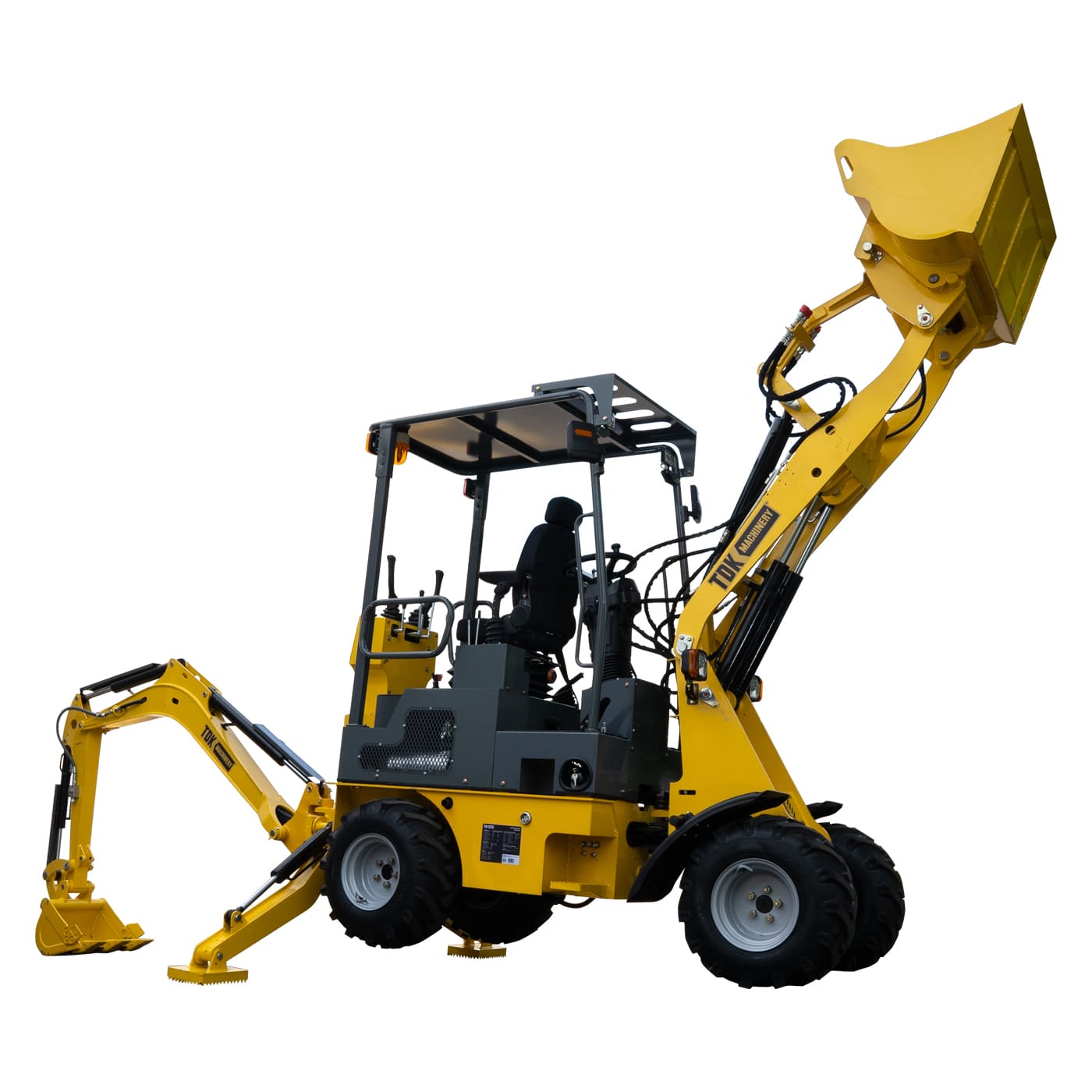 RetroExcavadora Profesional Tdk Machinery 24.6 Hp Con Motor Diésel – 250super