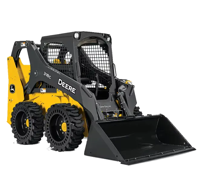 Minicargador John Deere 318G Compacto, Potente y Versátil Ideal para Construcción