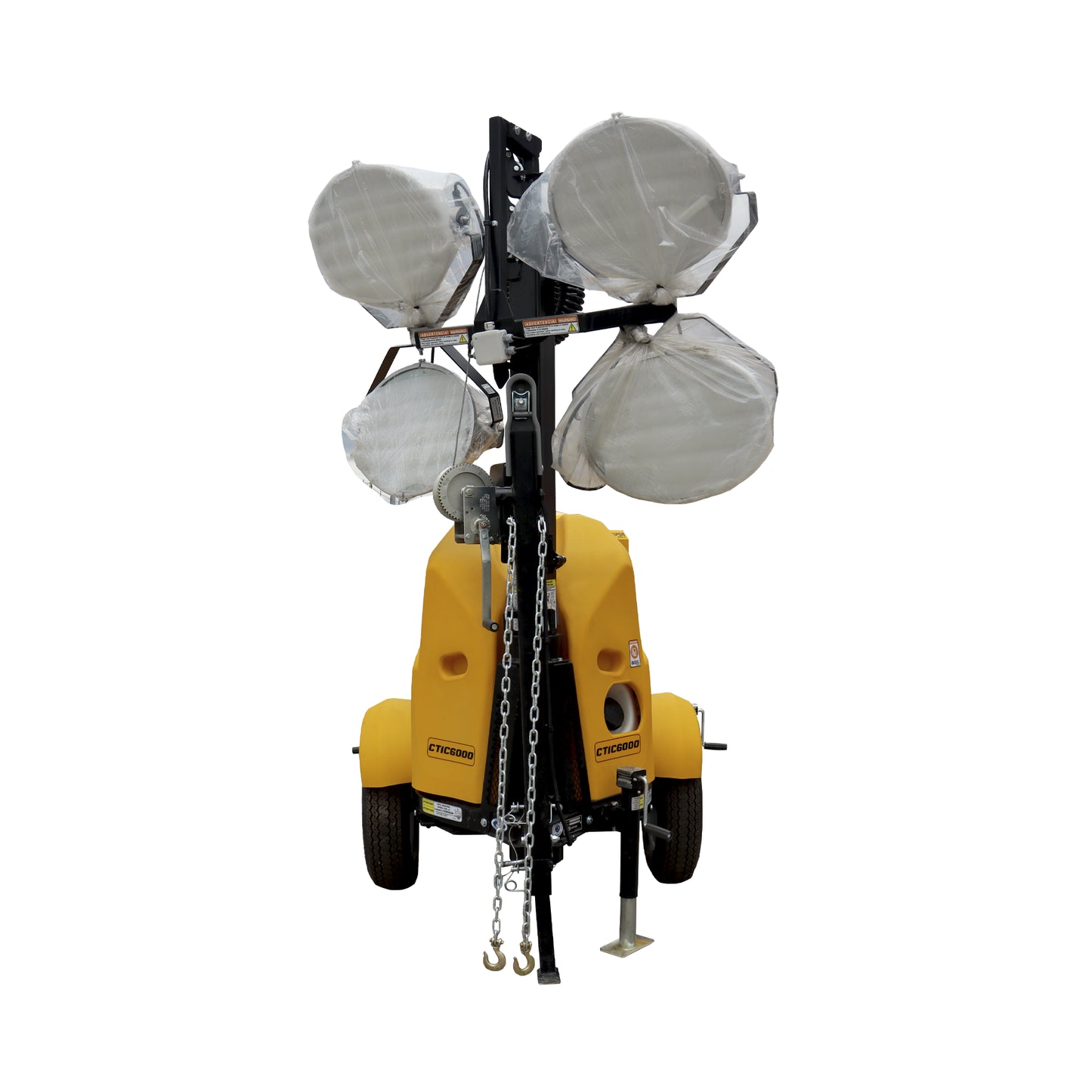 Torre de Iluminacion a Diesel 4 focos 1000 Watts Compacta Altura 7 Metros CTIC6000