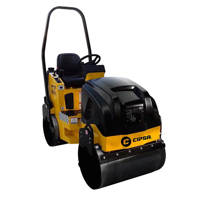 Rodillo Vibratorio Doble Operador a Bordo CIPSA con Motor a Gasolina Honda de 20 HP AR15H