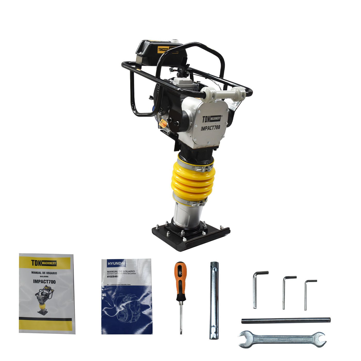 Bailarina Apisonadora Tdk Machinery Con Motor a Gasolina 4 Tiempos Korei 4 Hp – Impact700