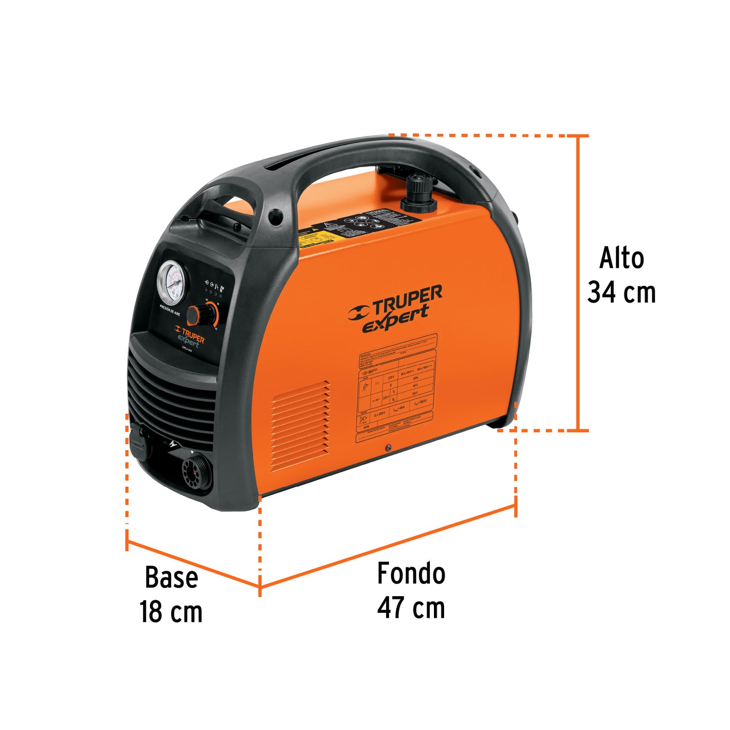 Cortadora de Plasma 60 Amperes Corte Hasta 25mm monofasica 220V Truper Expert COPLA-60X 17332