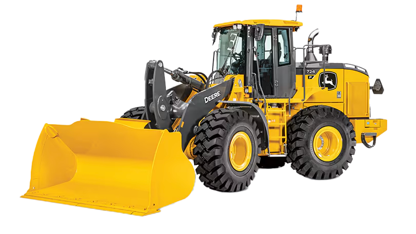 Cargador Frontal John Deere 724P 268 HP, Potencia y Precisión para Construcción y Manejo