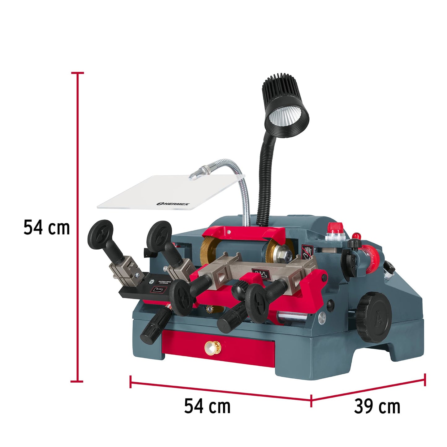 Duplicadora Para 10 tipos de llaves, tipo torno, HERMEX DUP-310 42666
