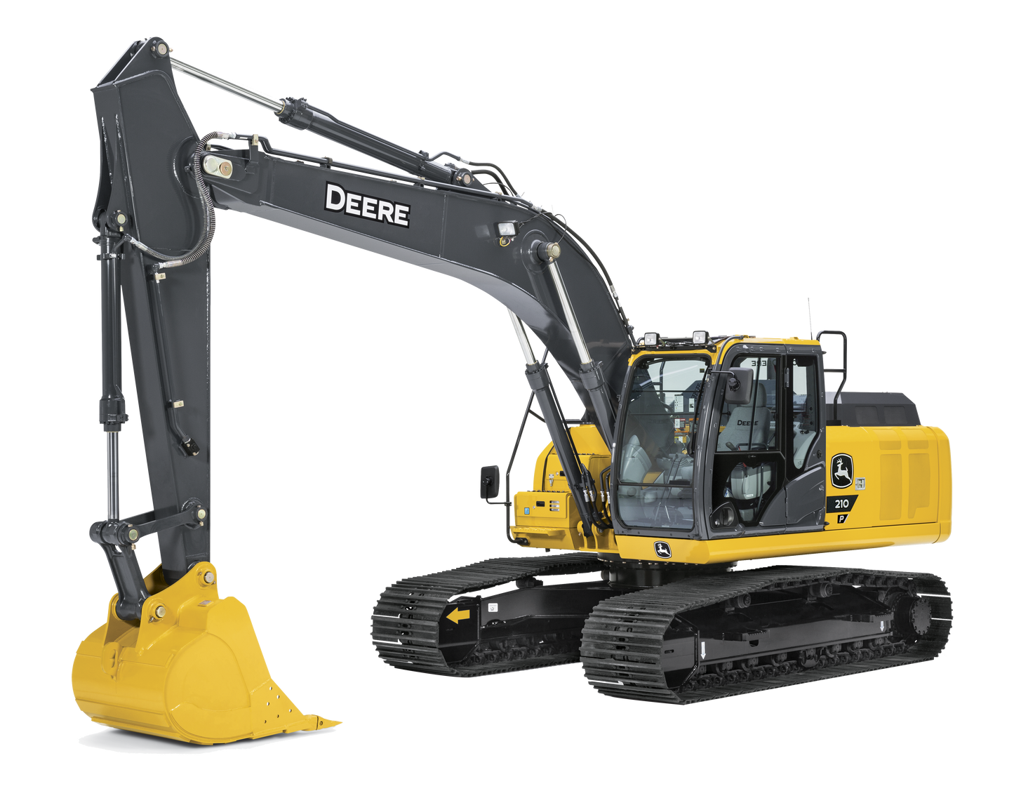 Excavadora John Deere 210P Potencia y Precisión para Terreno Difícil