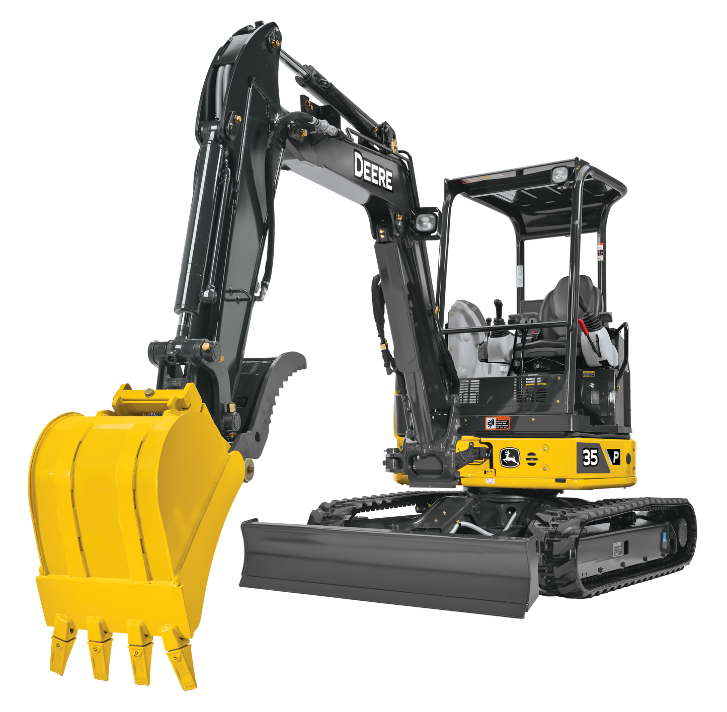 Excavadora John Deere 35P Tier Compacta, Potente y Versátil