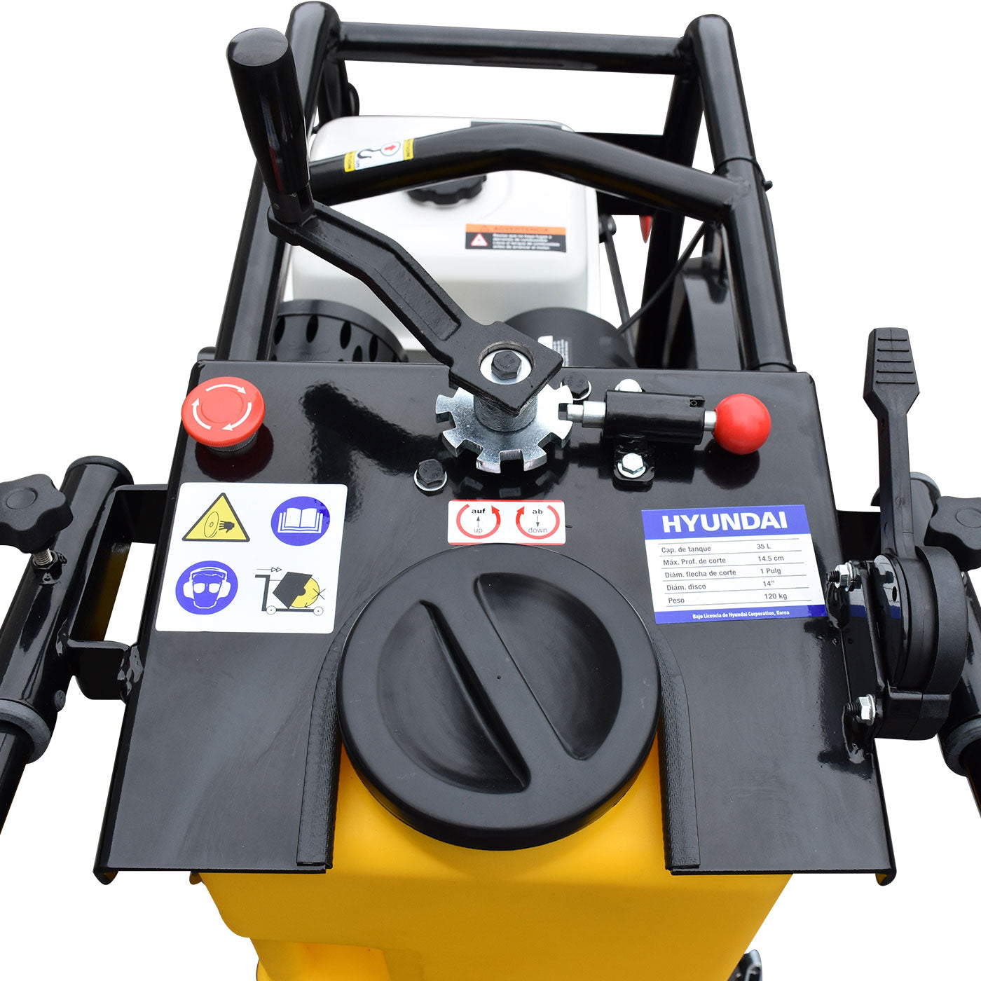 Cortadora De Concreto Profesional Con Motor Hyundai 13.1 Hp Para Disco de 14" Hyundai – Hycc5013A