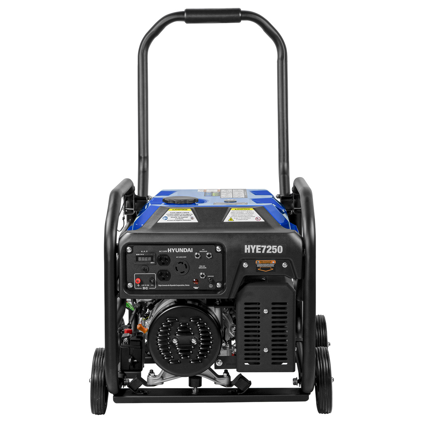 Generador a Gasolina Hyundai 7250 Watts Portatil Monofasico 110V - 220V Motor 15 Hp HYE7250