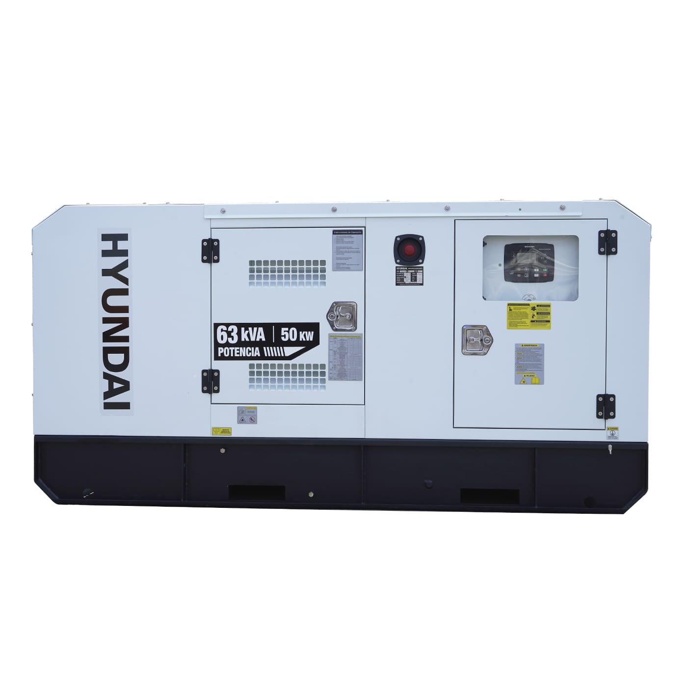 Generador Estacionario Planta de Emergencia 50kw 63kva Motor Cummins a Diesel Tablero de Transferencia ATS Trifasico 220v Hyundai HYEGE50CUM