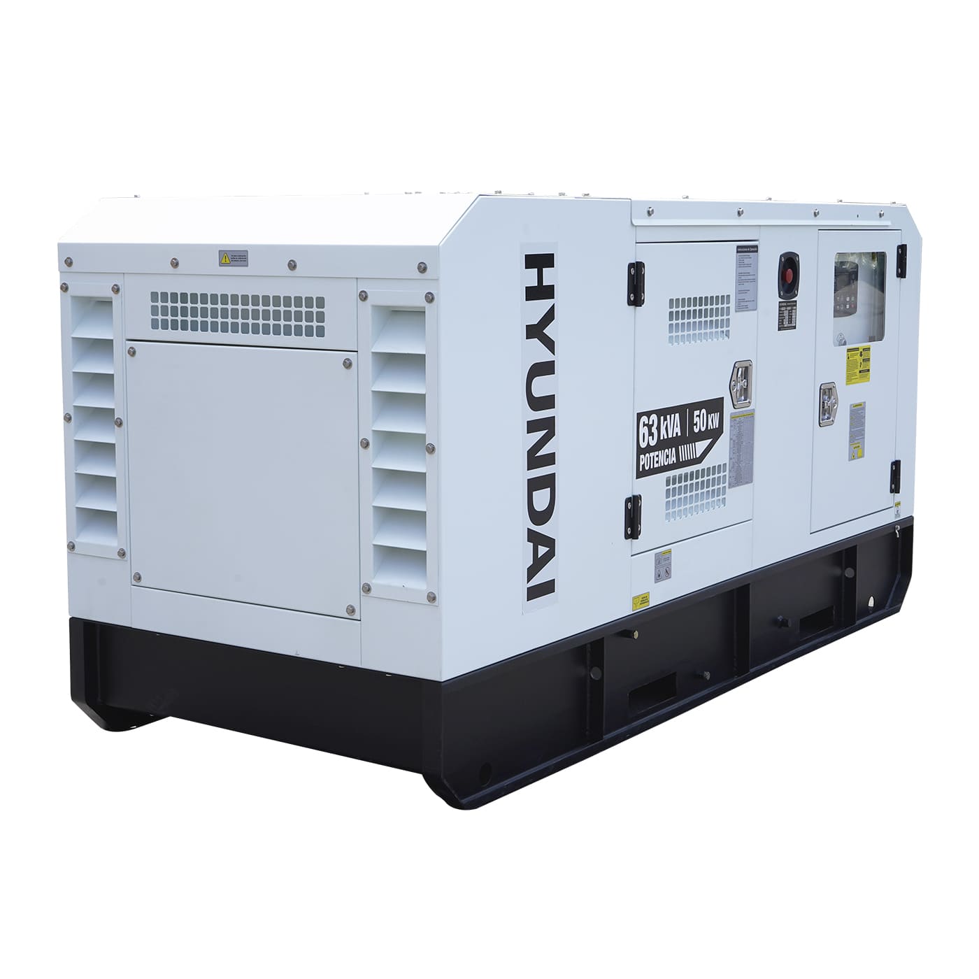 Generador Estacionario Planta de Emergencia 50kw 63kva Motor Cummins a Diesel Tablero de Transferencia ATS Trifasico 220v Hyundai HYEGE50CUM