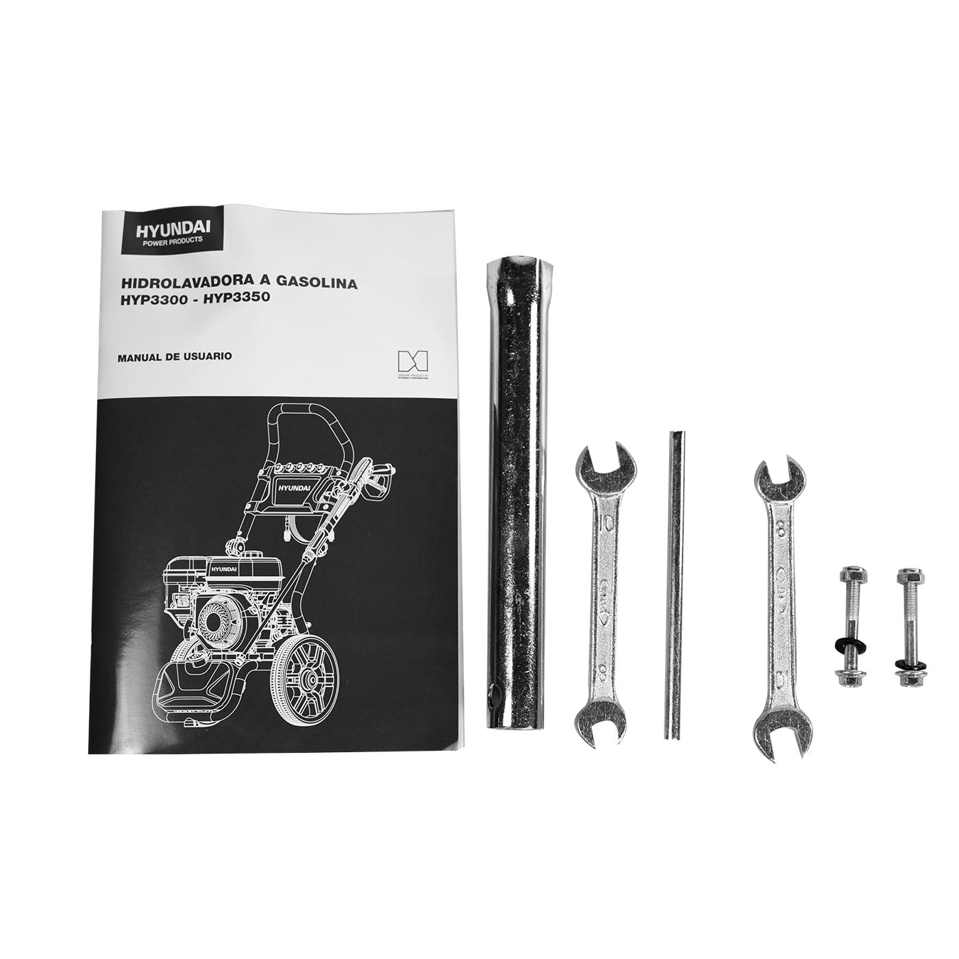 Hidrolavadora A Gasolina 3200 PSI 220 BAR Motor 7 hp Bomba Triplex Hyundai Con Base Abatible – Hyp3350