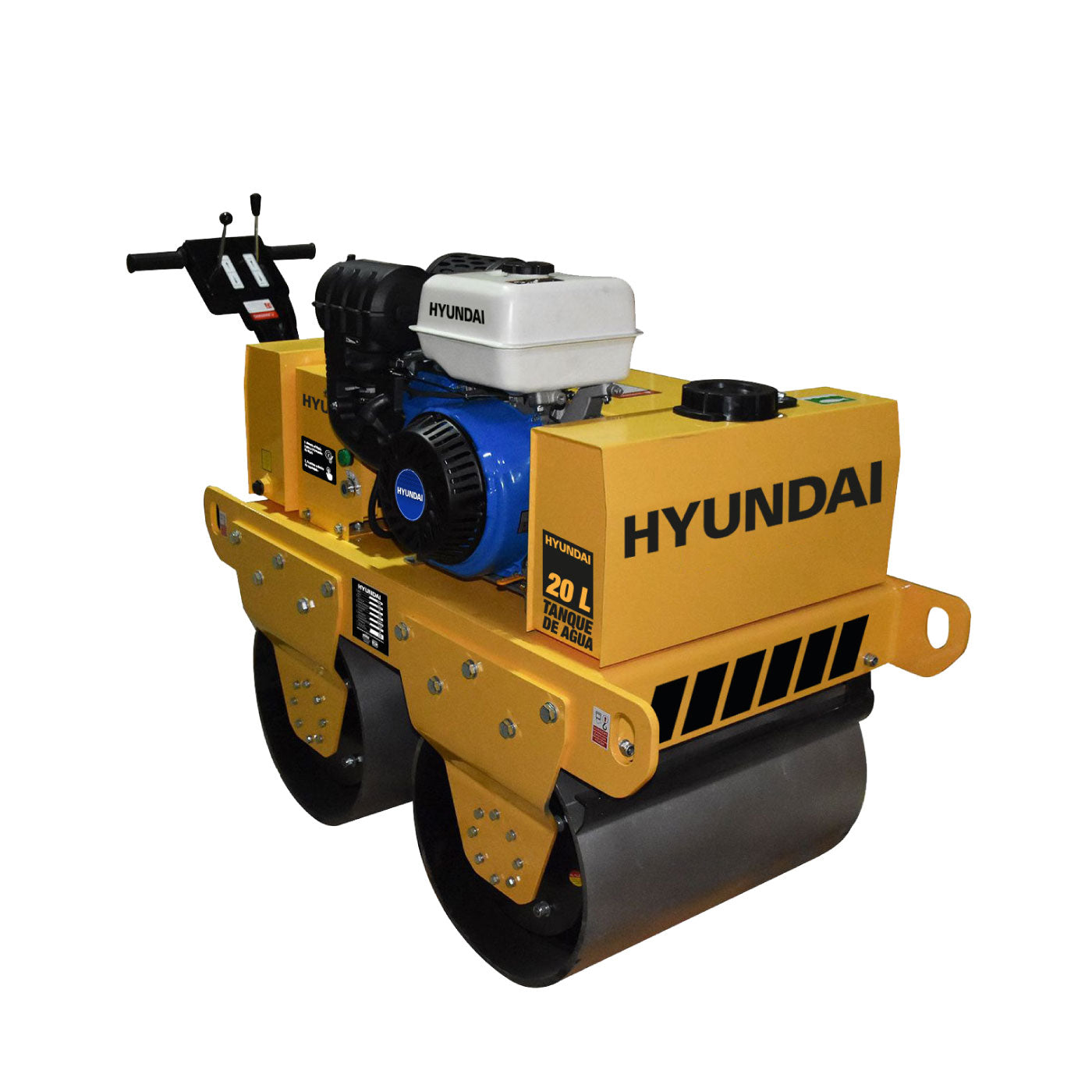 Rodillo Vibratorio Doble con Motor Hyundai 13 hp Profesional – HYRV800