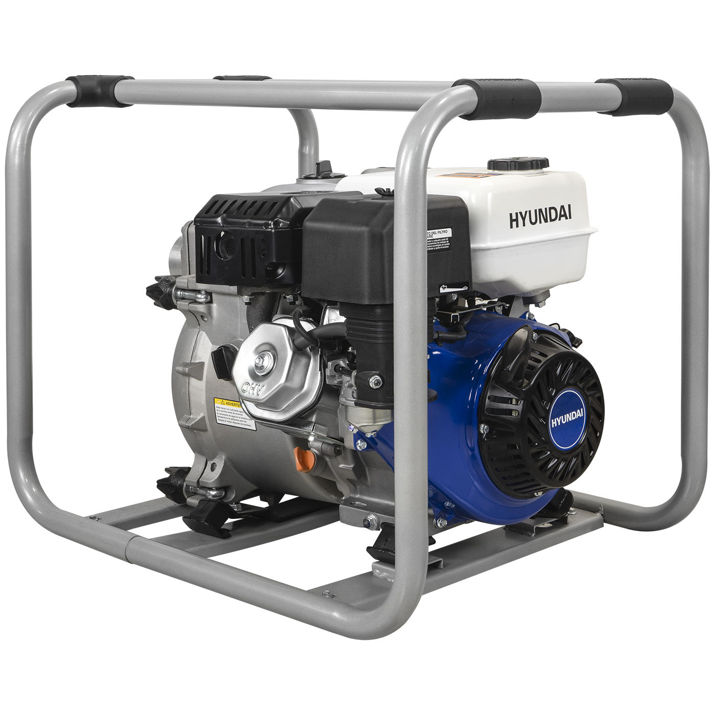 Motobomba Autocebante Para Lodos a Gasolina Hyundai Succion y Descarga 3"x3" Motor 9.3 hp Hyw3093ts