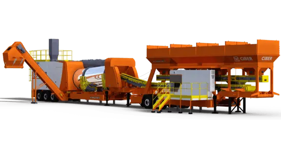 Planta de Asfalto iNOVA 1500 C Producción Continua y Alta Calidad, Equipo Movil