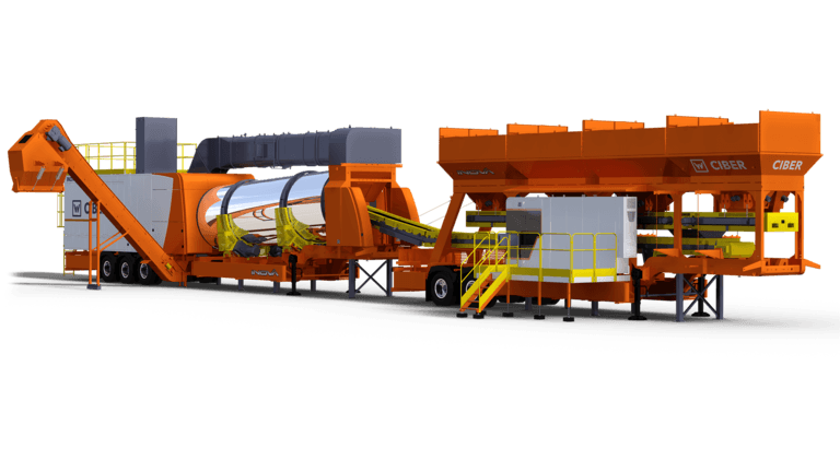 Planta de Asfalto iNOVA 2000 C Capacidad de 100 a 200 T/H Equipo Movil
