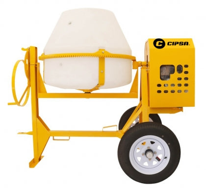 Revolvedora de Concreto Ultra 10 CIPSA de 1 Saco de Capacidad con Motor a Gasolina Honda de 9 HP Olla de Polietileno Remolcable ULTRAPHJL9A