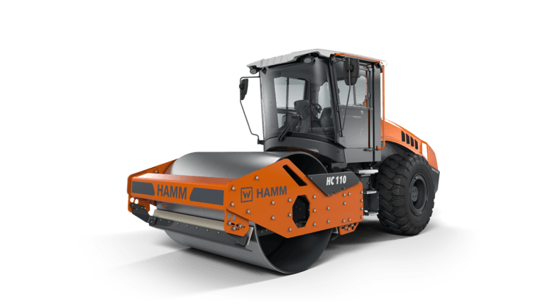 Rodillo Compactador 11.7 Toneladas Hamm HC 110 – Alto Rendimiento y Tracción Superior