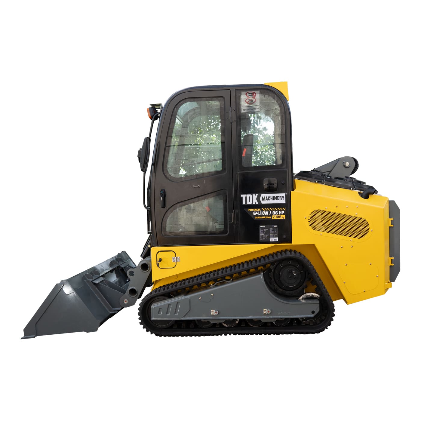 Minicargador con Orugas 1250 Kg Motor Yanmar a Diesel 86 Hp Tdk Machinery – S860