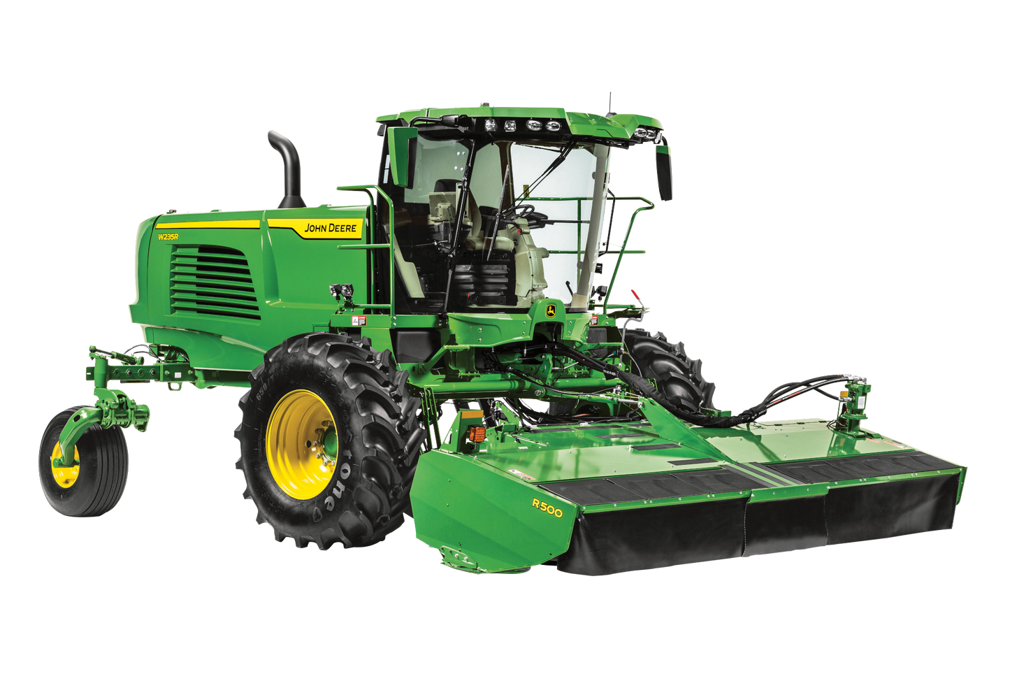 Segadora Autopropulsada W235R + Cabezal R500 John Deere Corte con AutoTrac™ y TouchS