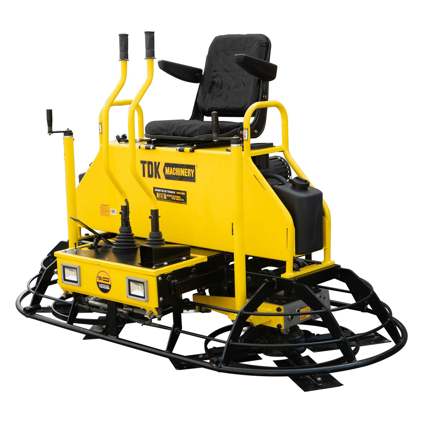 Allanadora Doble Profesional 36 pulgadas x 2 Tdk Machinery Con Motor a Gasolina 25 Hp – Tdka9200