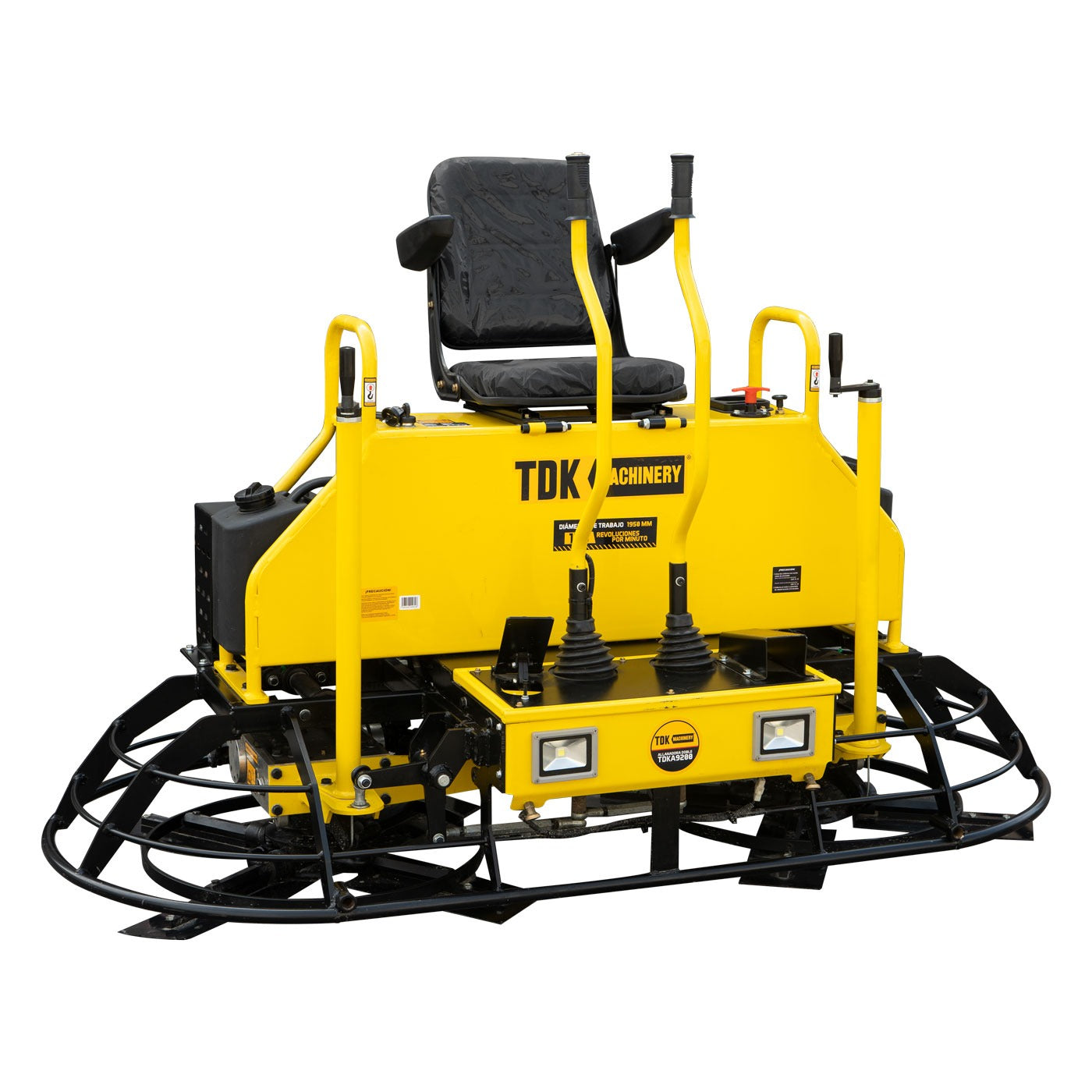 Allanadora Doble Profesional 36 pulgadas x 2 Tdk Machinery Con Motor a Gasolina 25 Hp – Tdka9200