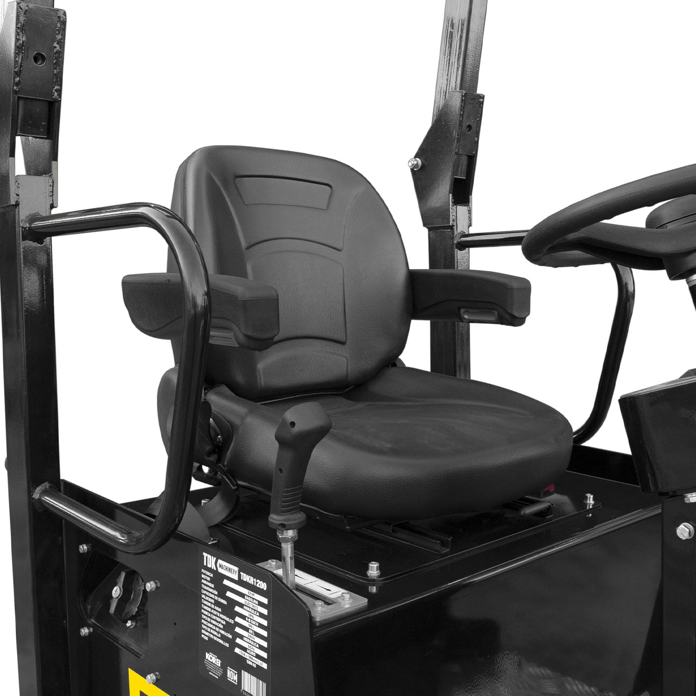 Rodillo Vibratorio Doble 30kn Profesional Tdk Machinery Con Operador Hombre a Bordo Motor a Gasolina Hyundai 22 Hp – TDKR1200