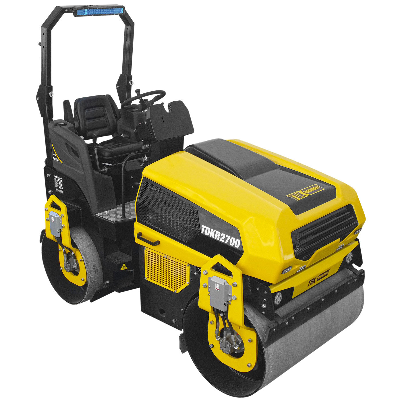 Rodillo Vibratorio Doble Profesional 3 Toneladas Tdk Machinery Con Operador Hombre a Bordo Motor a Diesel 35.5 Hp – TDKR2700