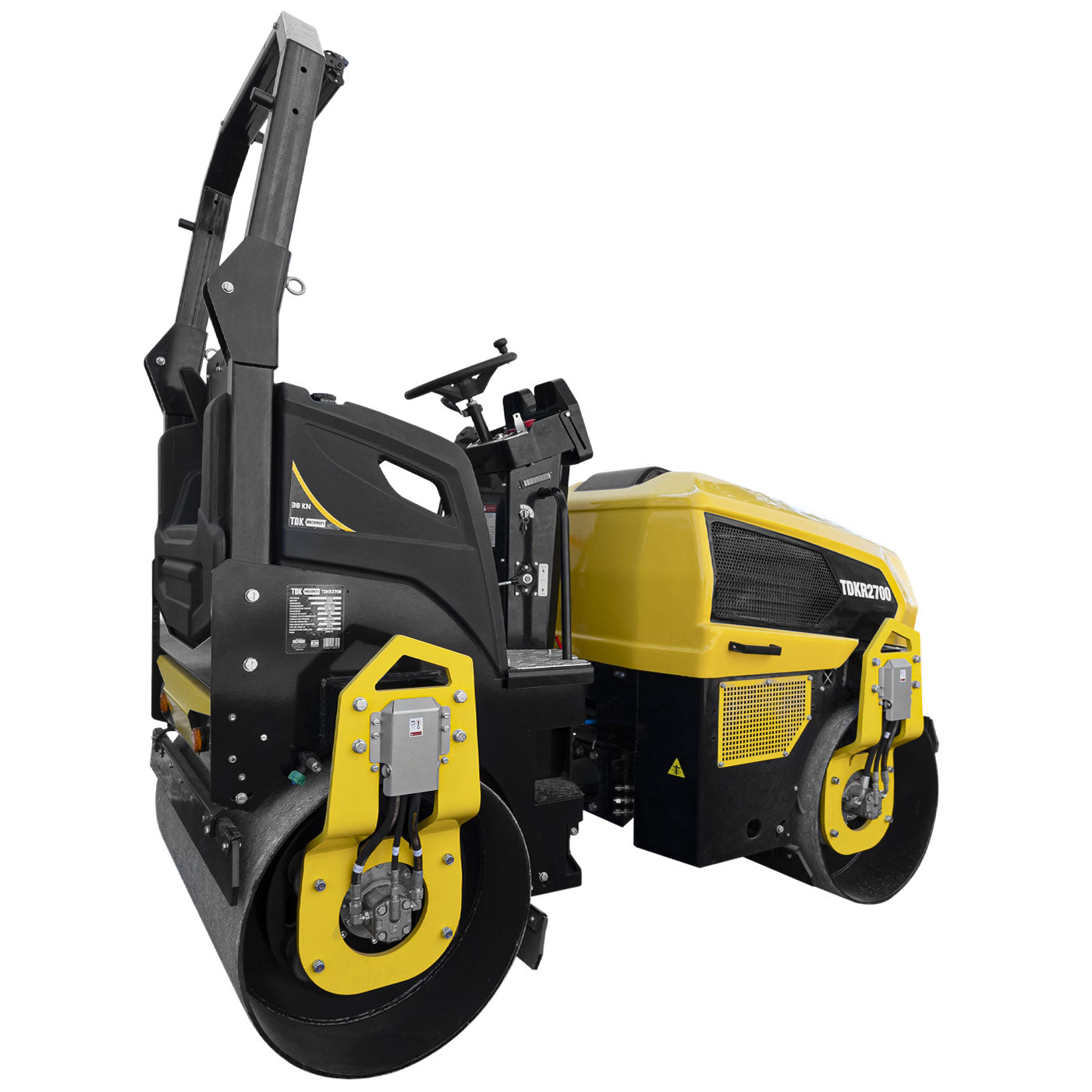 Rodillo Vibratorio Doble Profesional 3 Toneladas Tdk Machinery Con Operador Hombre a Bordo Motor a Diesel 35.5 Hp – TDKR2700