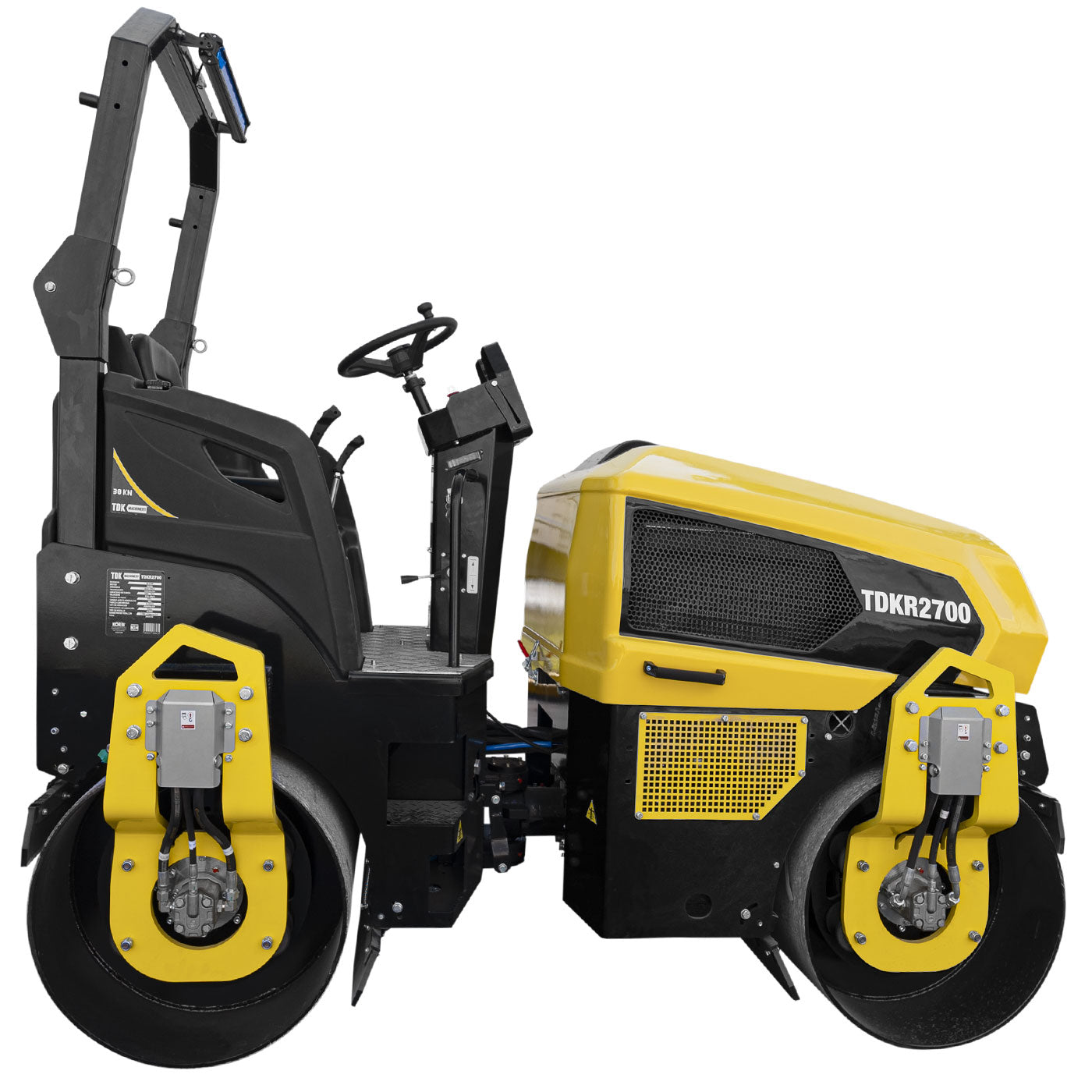 Rodillo Vibratorio Doble Profesional 3 Toneladas Tdk Machinery Con Operador Hombre a Bordo Motor a Diesel 35.5 Hp – TDKR2700