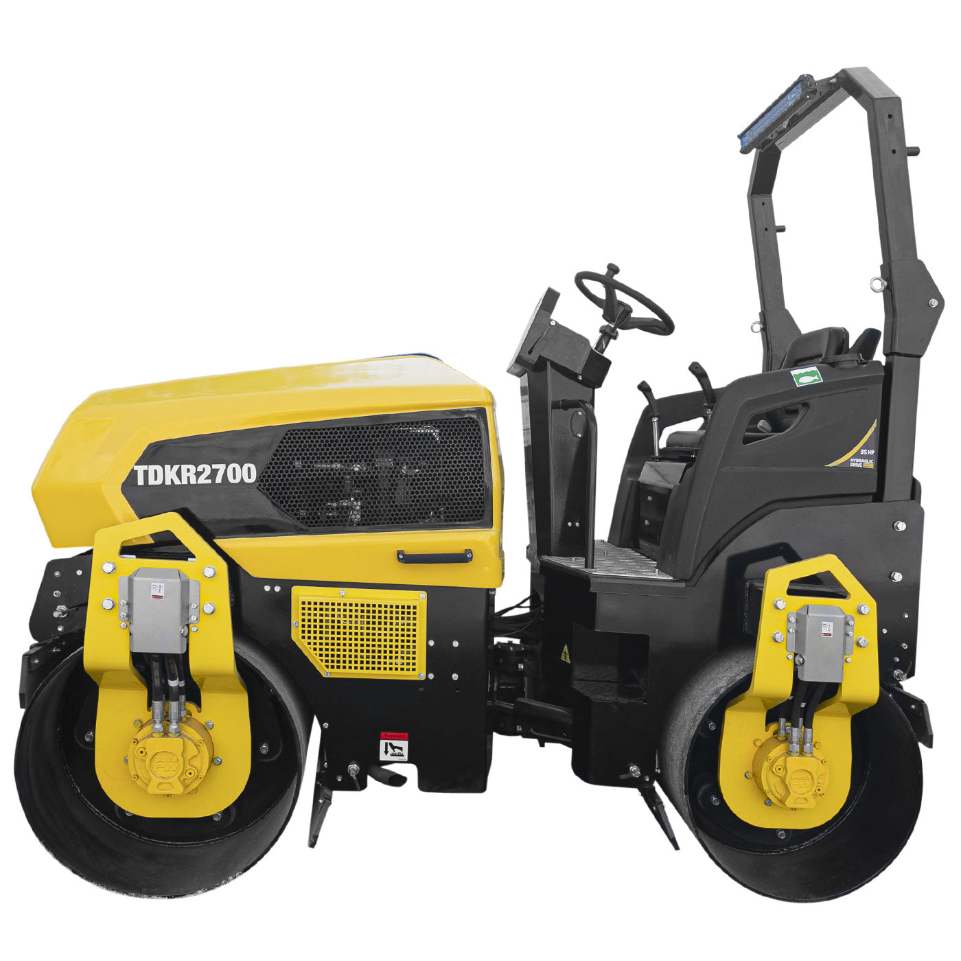 Rodillo Vibratorio Doble Profesional 3 Toneladas Tdk Machinery Con Operador Hombre a Bordo Motor a Diesel 35.5 Hp – TDKR2700
