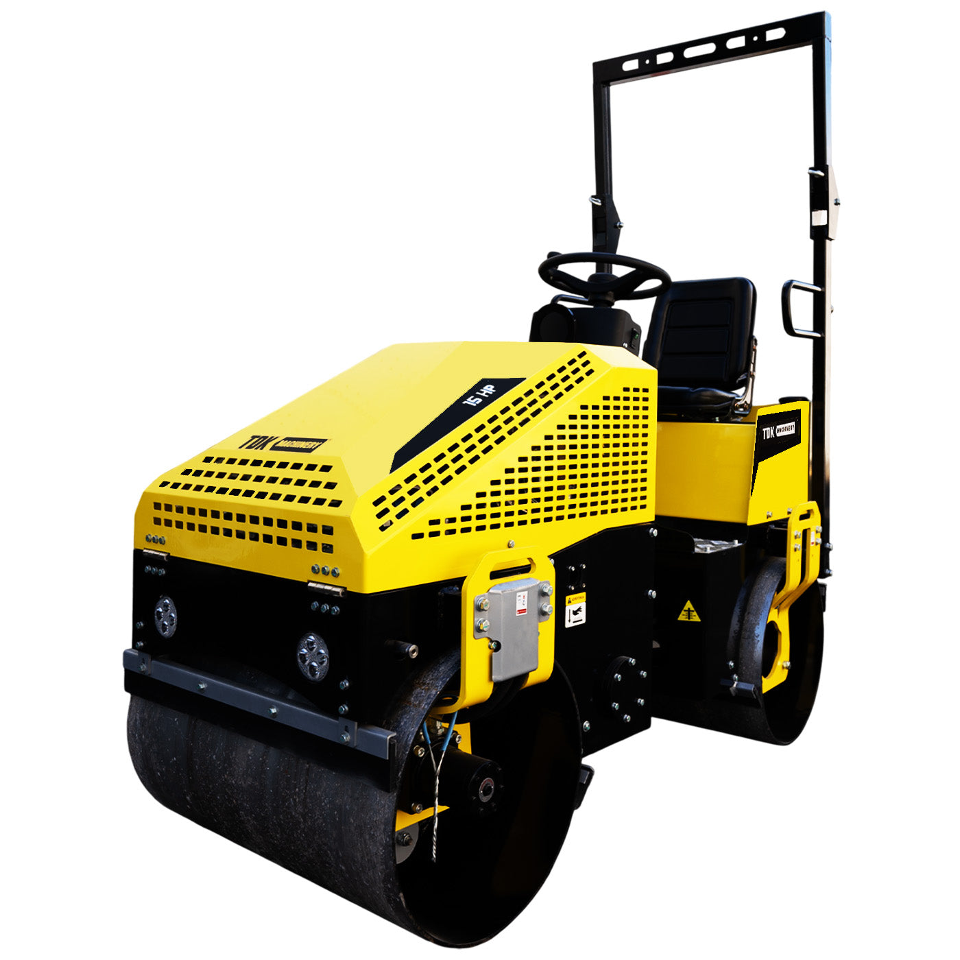 Rodillo Vibratorio Doble 28kn Profesional Tdk Machinery Con Operador Hombre a Bordo Motor a Gasolina Hyundai 15 Hp – TDKR990