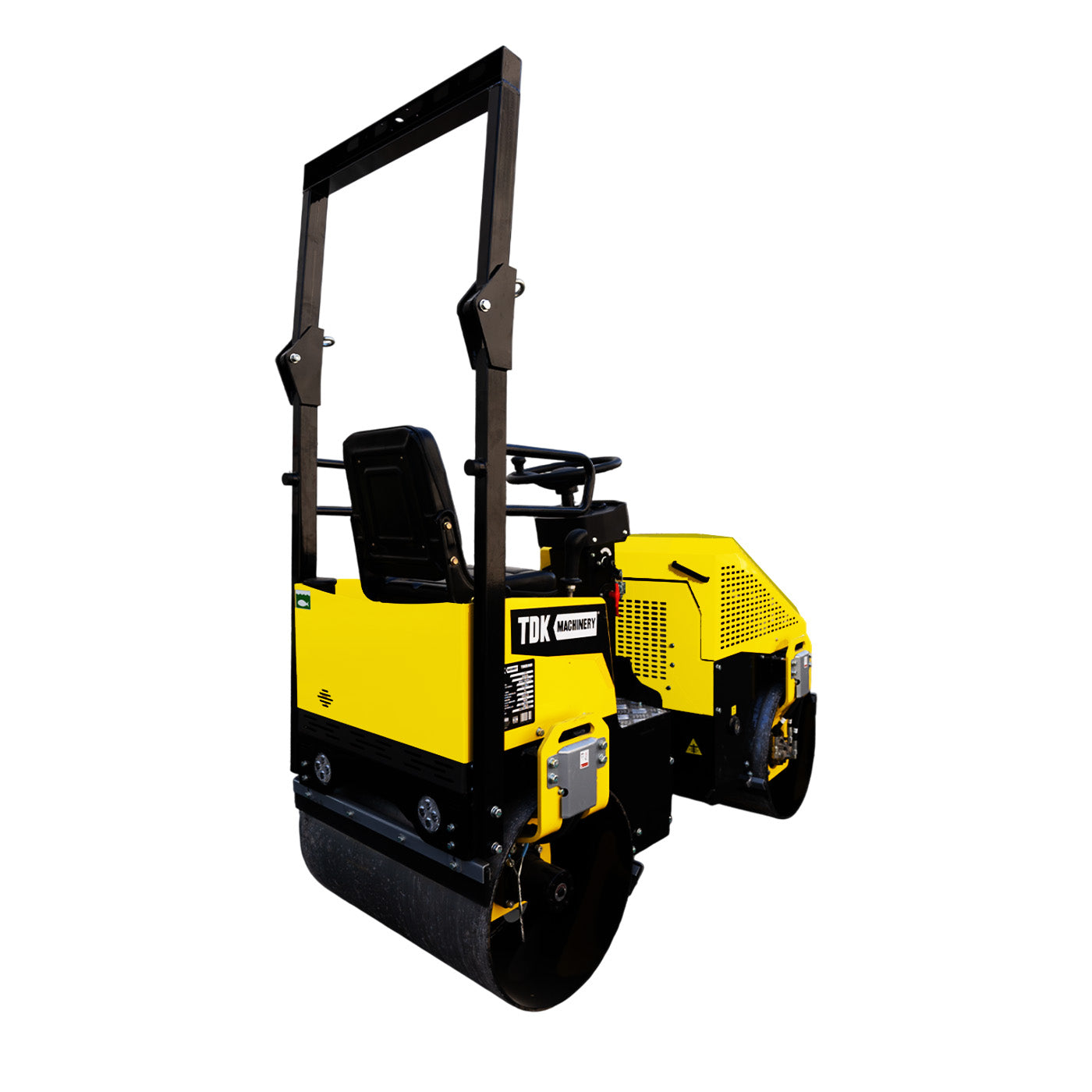 Rodillo Vibratorio Doble 28kn Profesional Tdk Machinery Con Operador Hombre a Bordo Motor a Gasolina Hyundai 15 Hp – TDKR990