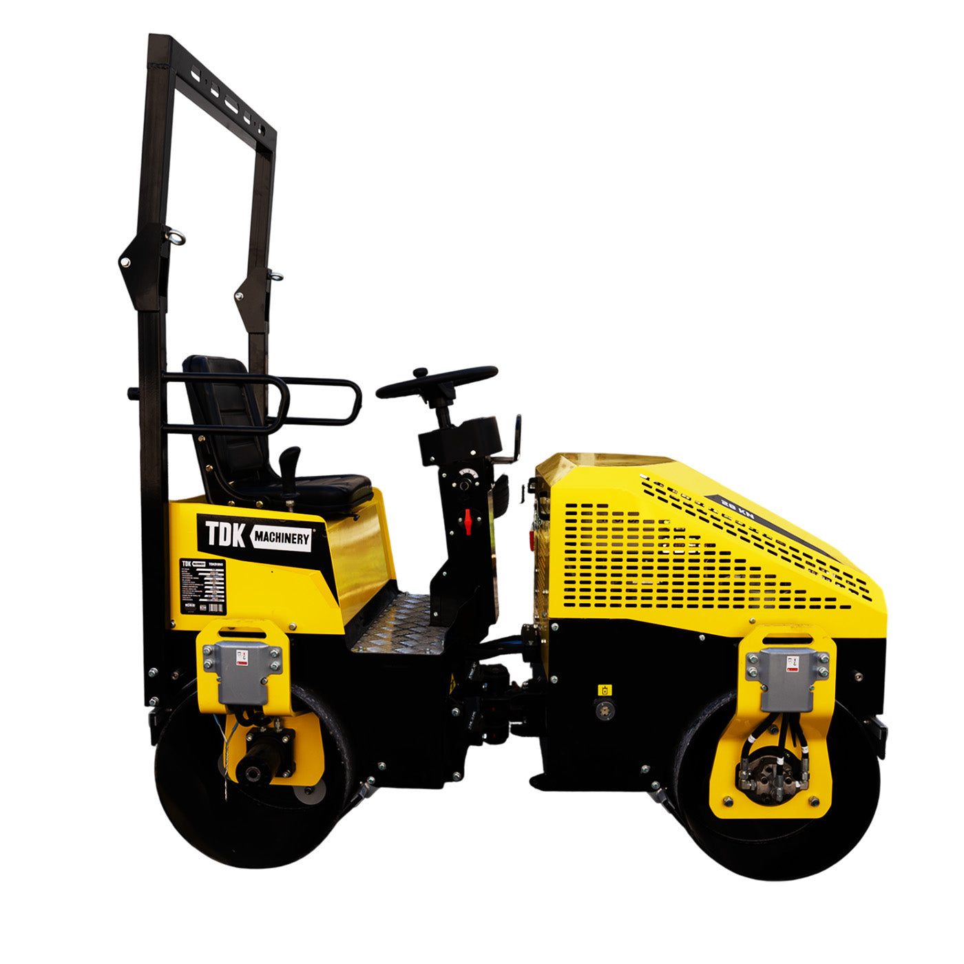Rodillo Vibratorio Doble 28kn Profesional Tdk Machinery Con Operador Hombre a Bordo Motor a Gasolina Hyundai 15 Hp – TDKR990