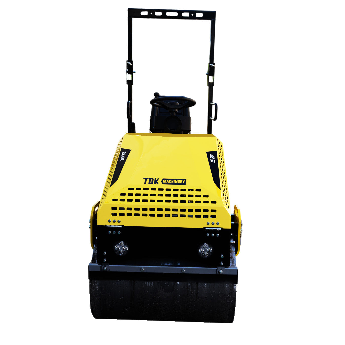 Rodillo Vibratorio Doble 28kn Profesional Tdk Machinery Con Operador Hombre a Bordo Motor a Gasolina Hyundai 15 Hp – TDKR990