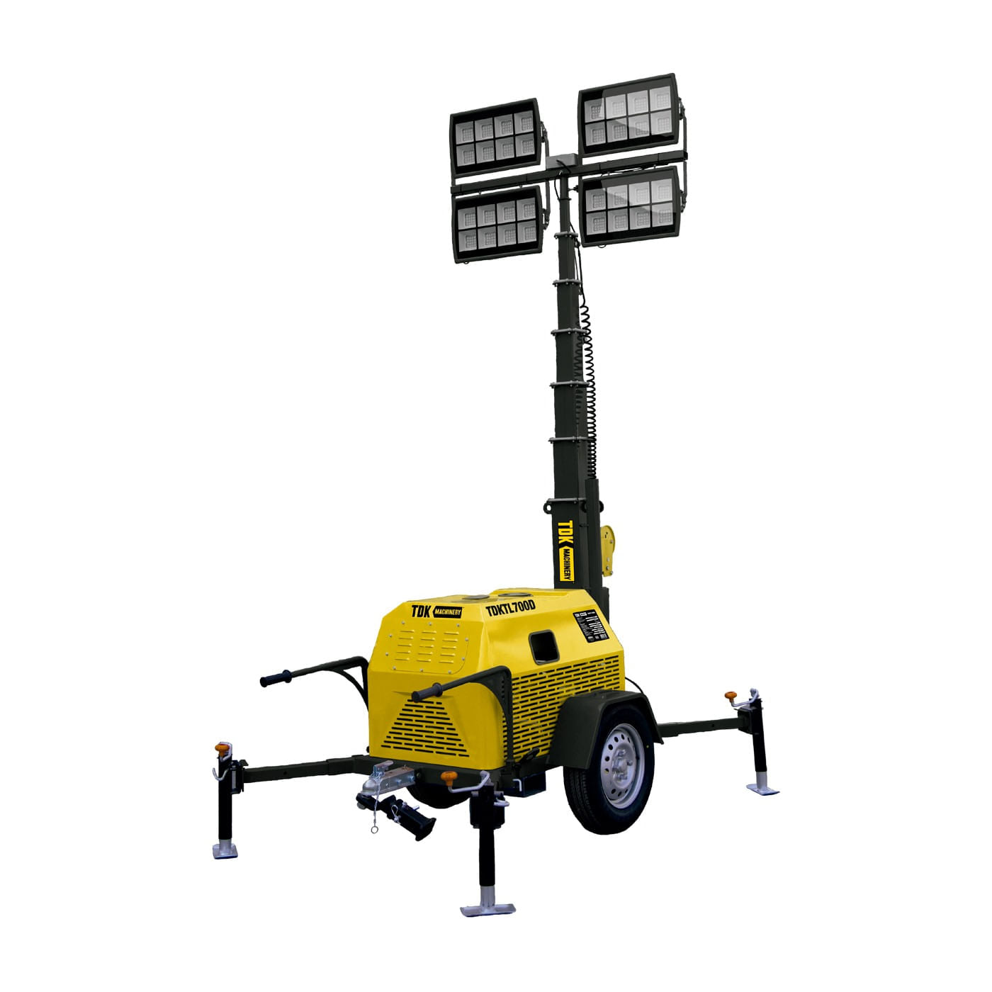 Torre De Luz TDK 4 Lamparas LED De 400 Watts Con Generador A Diesel Hyed600xt – Tdktl700d
