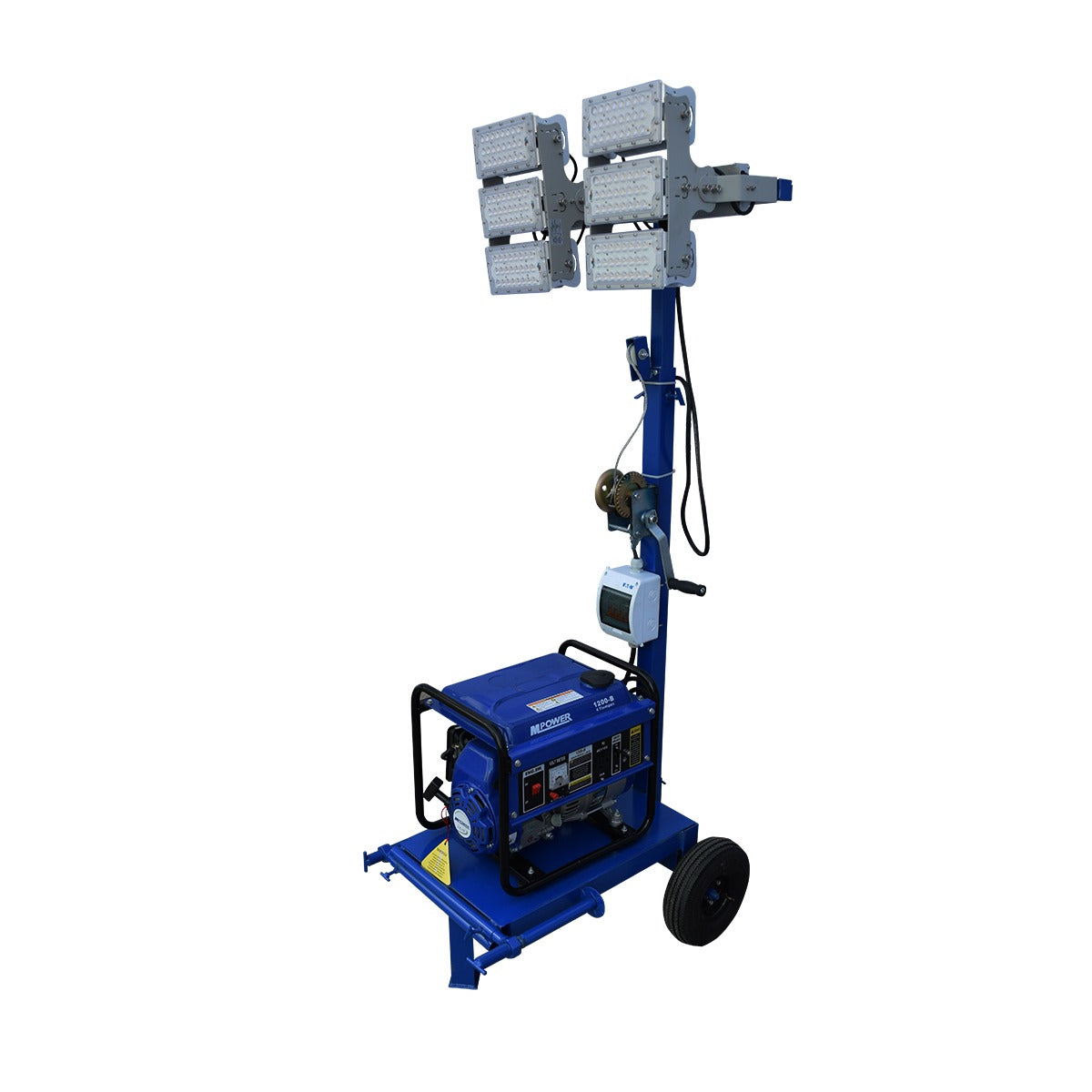 Torre de Iluminacion Mpower 2 Focos LED 2x300w Sin Generador TI2LED