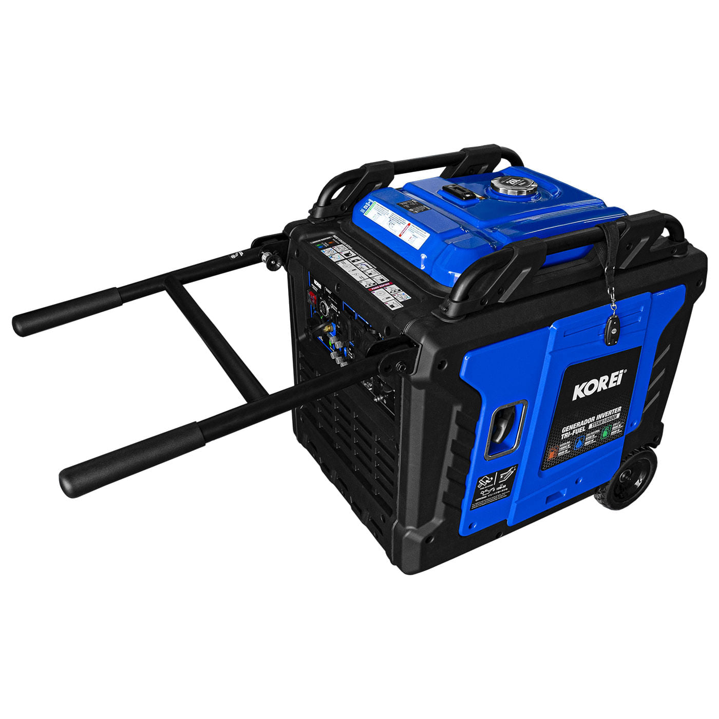 Generador Inverter Profesional 10000 Watts 3 En 1 Korei Gasolina / Gas LP / Gas Natural monofasico 110v/220v – Titan10500i