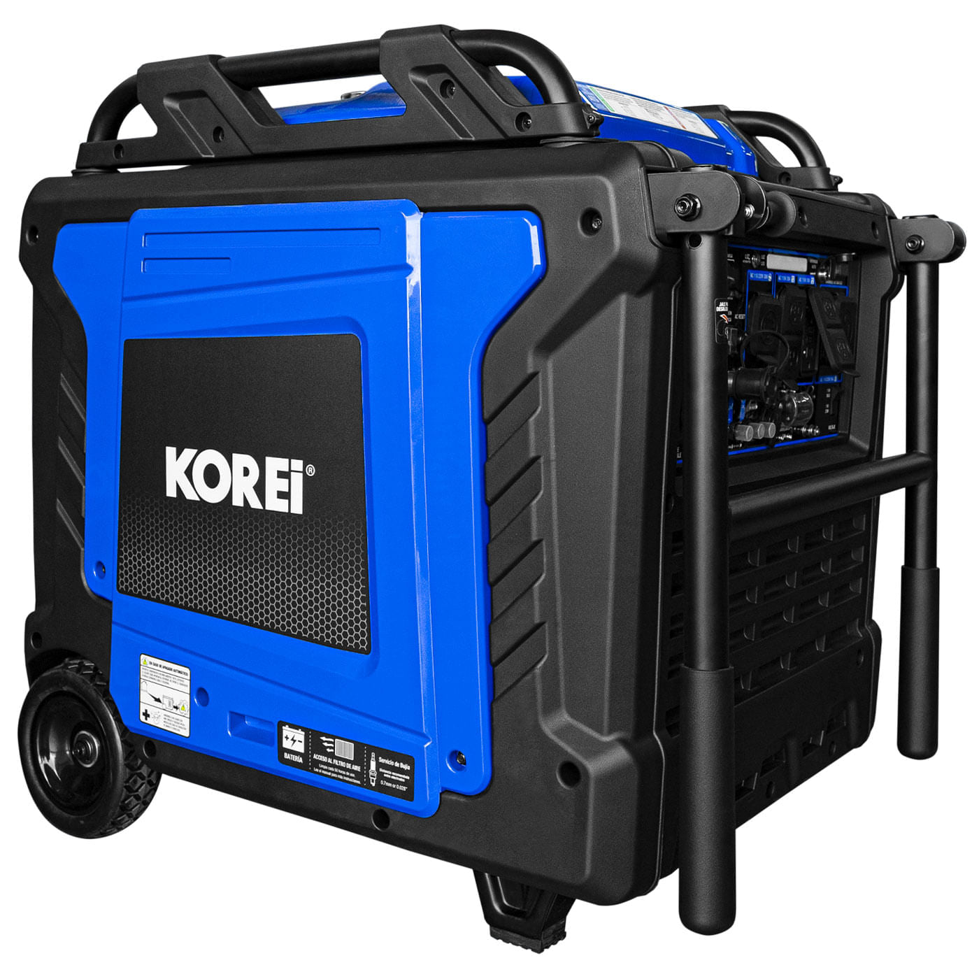 Generador Inverter Profesional 10000 Watts 3 En 1 Korei Gasolina / Gas LP / Gas Natural monofasico 110v/220v – Titan10500i