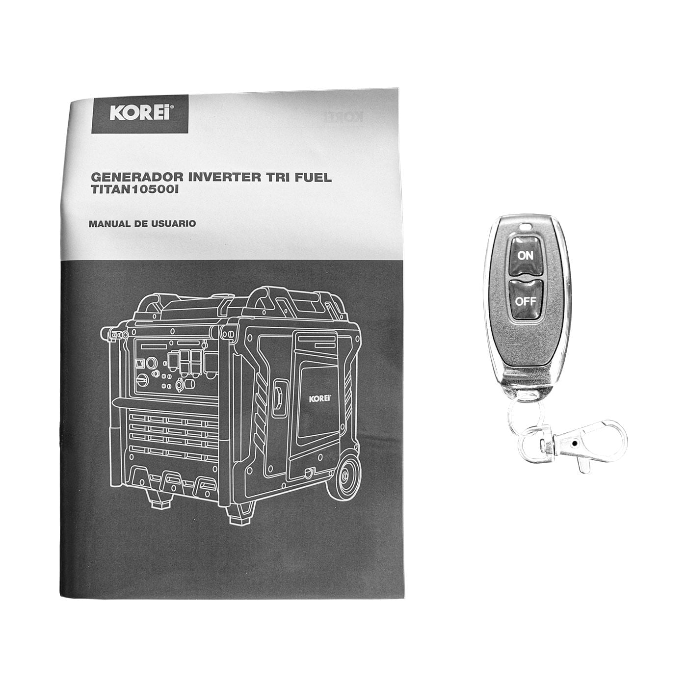 Generador Inverter Profesional 10000 Watts 3 En 1 Korei Gasolina / Gas LP / Gas Natural monofasico 110v/220v – Titan10500i