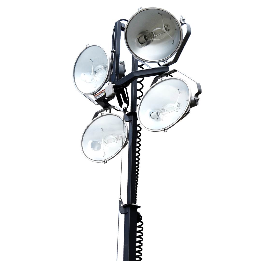 Torre de Iluminacion a Diesel 4 focos 1000 Watts Compacta Altura 7 Metros CTIC6000