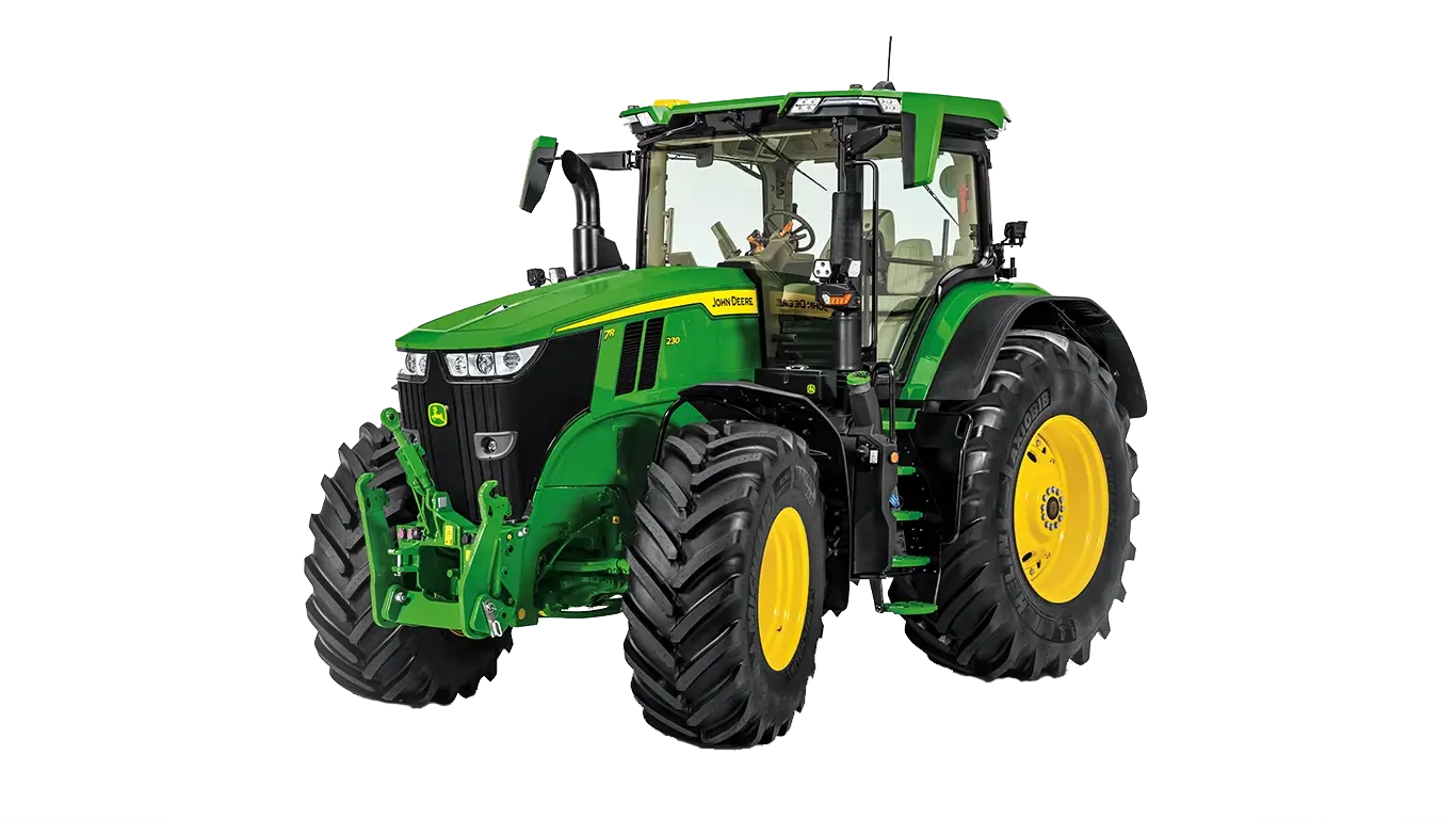 Tractor 230 HP John Deere 7R230 Máxima Potencia y Tecnología para Agricultura Extensiva