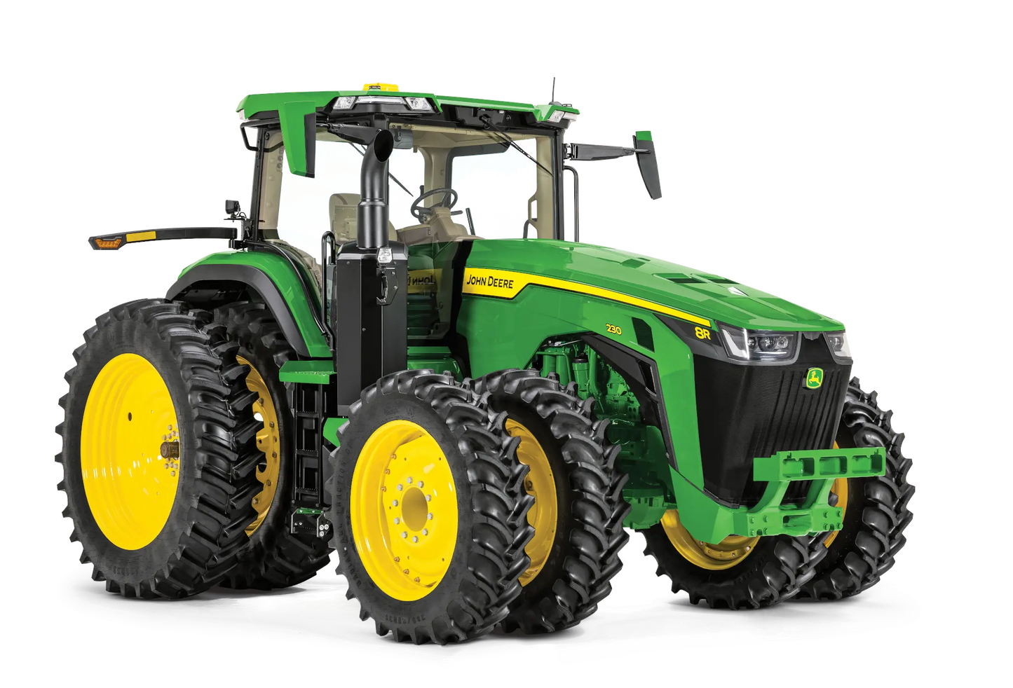Tractor 230 HP John Deere 8R230 – Dominio Total en Campo Abierto