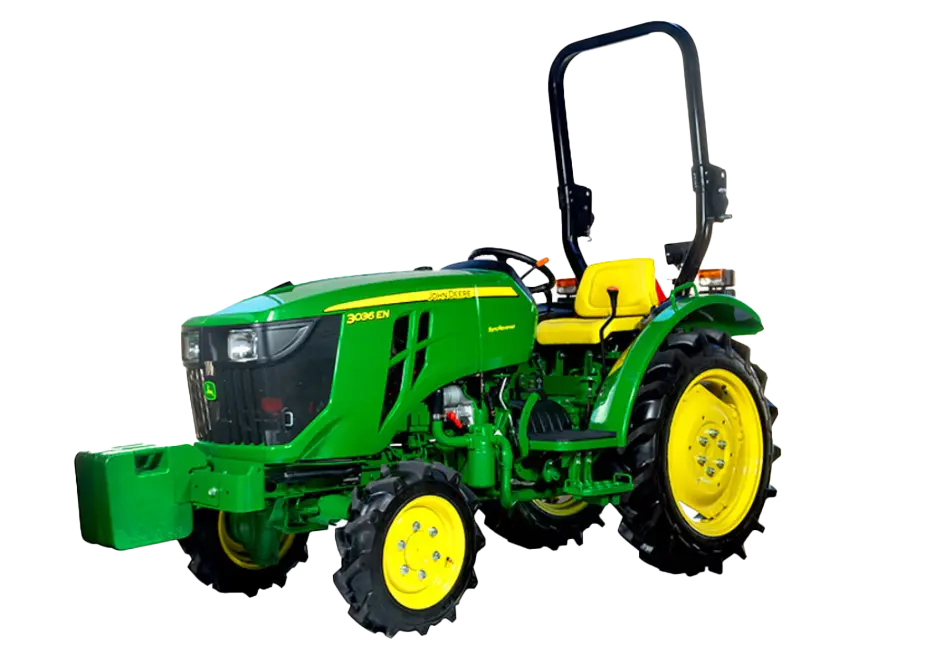 Tractor 36 HP John Deere 3036EN Compacto, Potente y Versátil para Agricultura