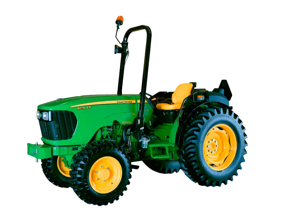 Tractor 76 HP John Deere 5076EN 12 Velocidades e Inversor Electrohidráulico Rendimiento Superior para Agricultura