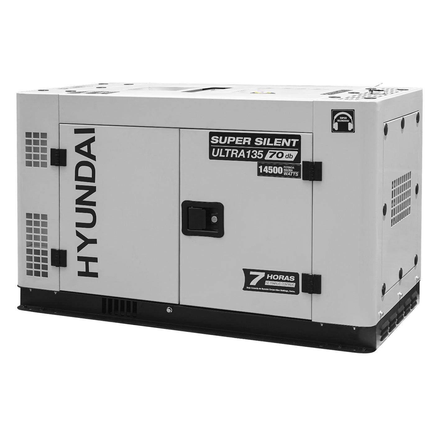 Generador Estacionario a Diesel 14.5 Kw 110v/220v Monofasico Silencioso Profesional Hyundai – Ultra135