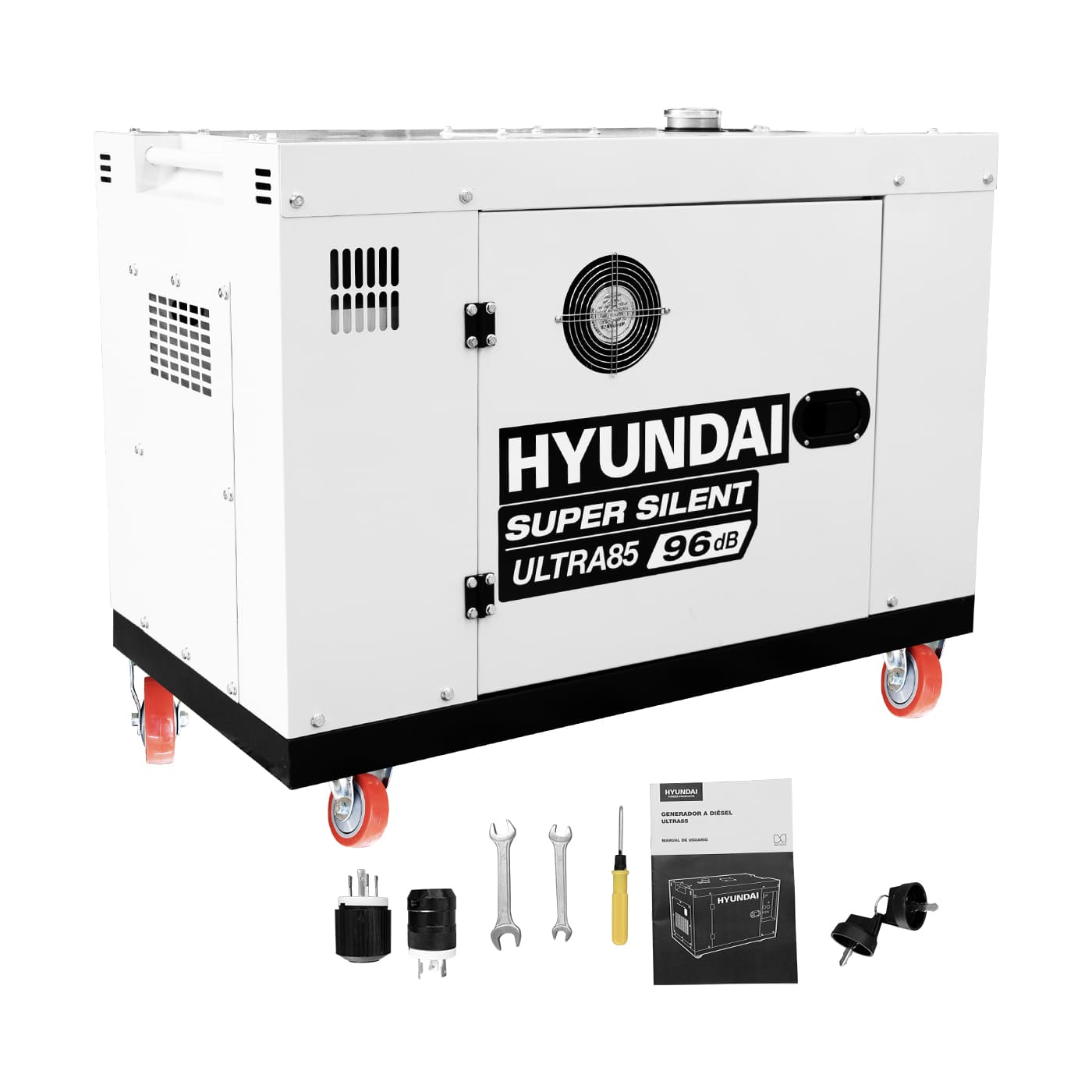 Generador Estacionario a Diesel 8.8 Kw 110v/220v Monofasico Silencioso Profesional Hyundai – Ultra85