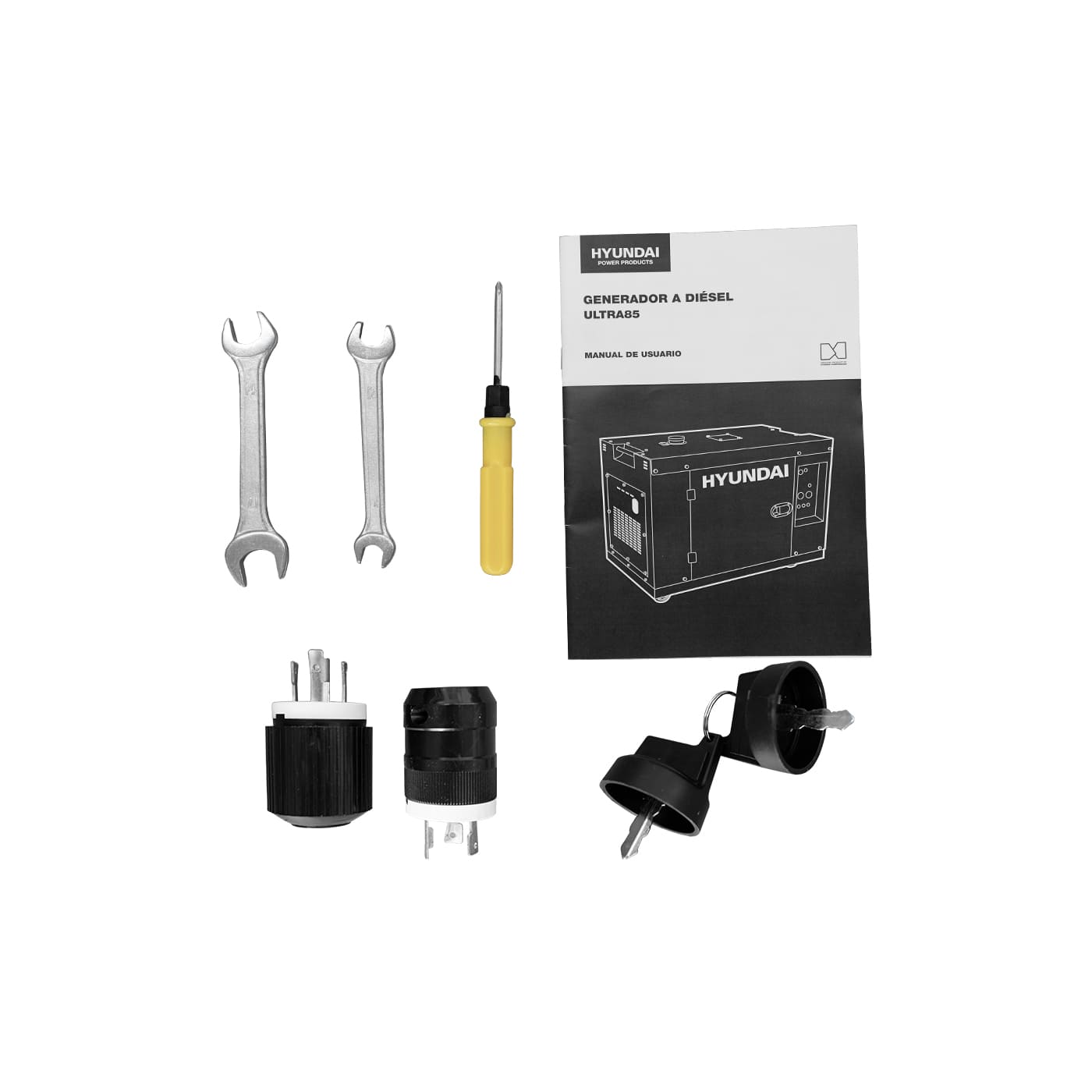 Generador Estacionario a Diesel 8.8 Kw 110v/220v Monofasico Silencioso Profesional Hyundai – Ultra85