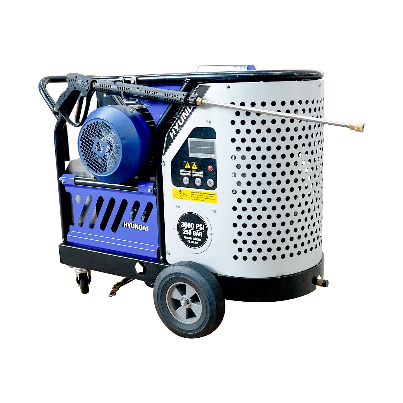 Hidrolavadora Profesional Para Agua Caliente 3600 Psi 250 Bar Hyundai Motor Electrico Trifasico 10 Hp – VULKAN-KR10E