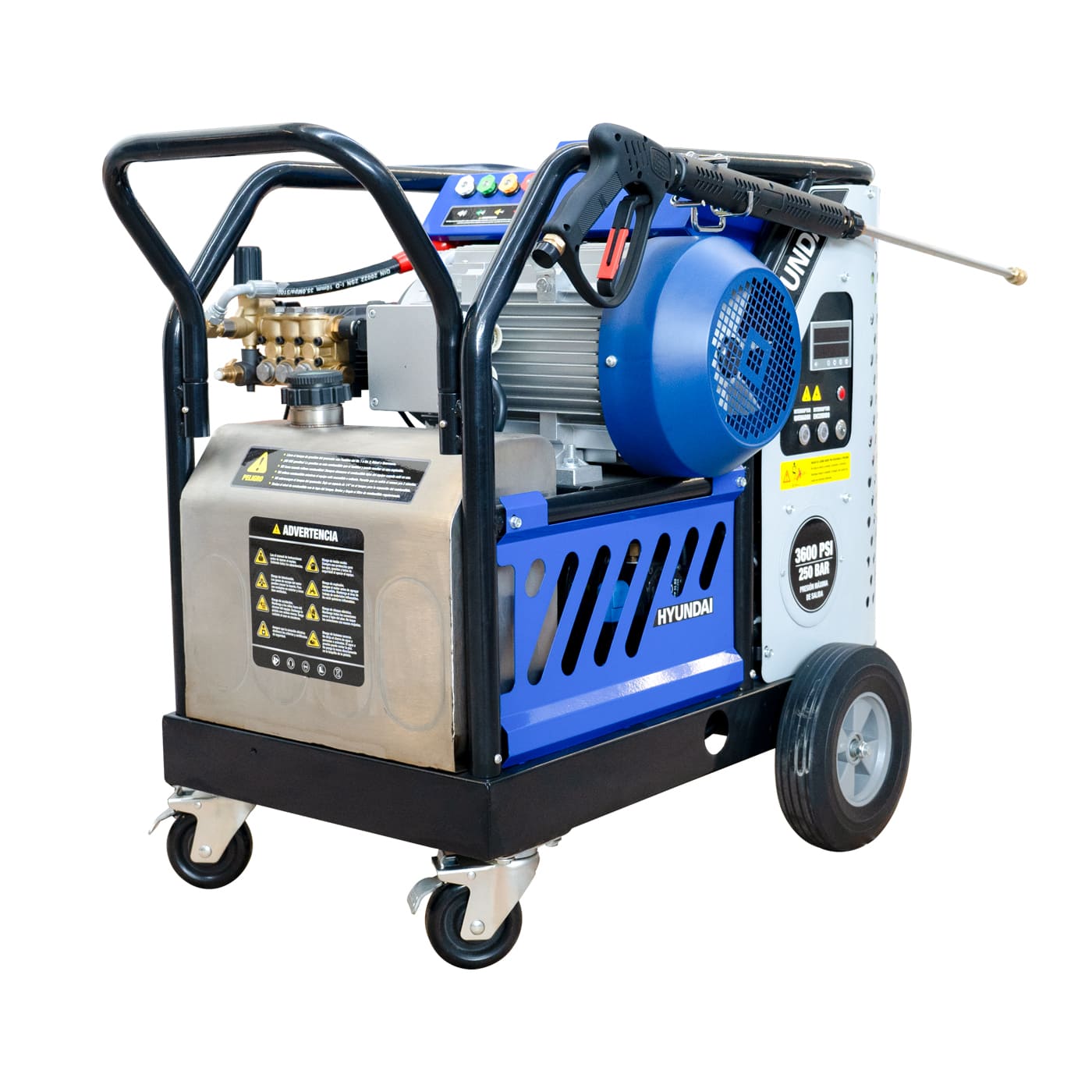 Hidrolavadora Profesional Para Agua Caliente 3600 Psi 250 Bar Hyundai Motor Electrico Trifasico 10 Hp – VULKAN-KR10E